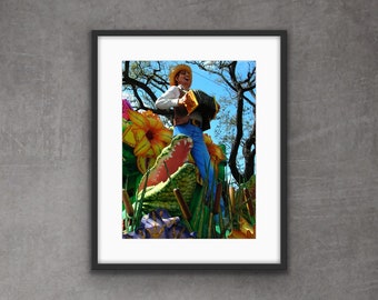 Louisiana Life Photo - Bayou Folk Print - Cajun Music Man and Alligator Photo  - theRDBcollection - Renee Dent Blankenship