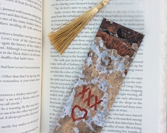 Blessings from Laveau Bookmark - New Orleans Style - Red and Tan Bookmark - theRDBcollection