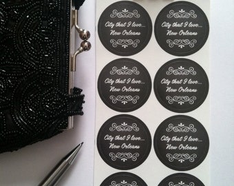 New Orleans Typography Stickers