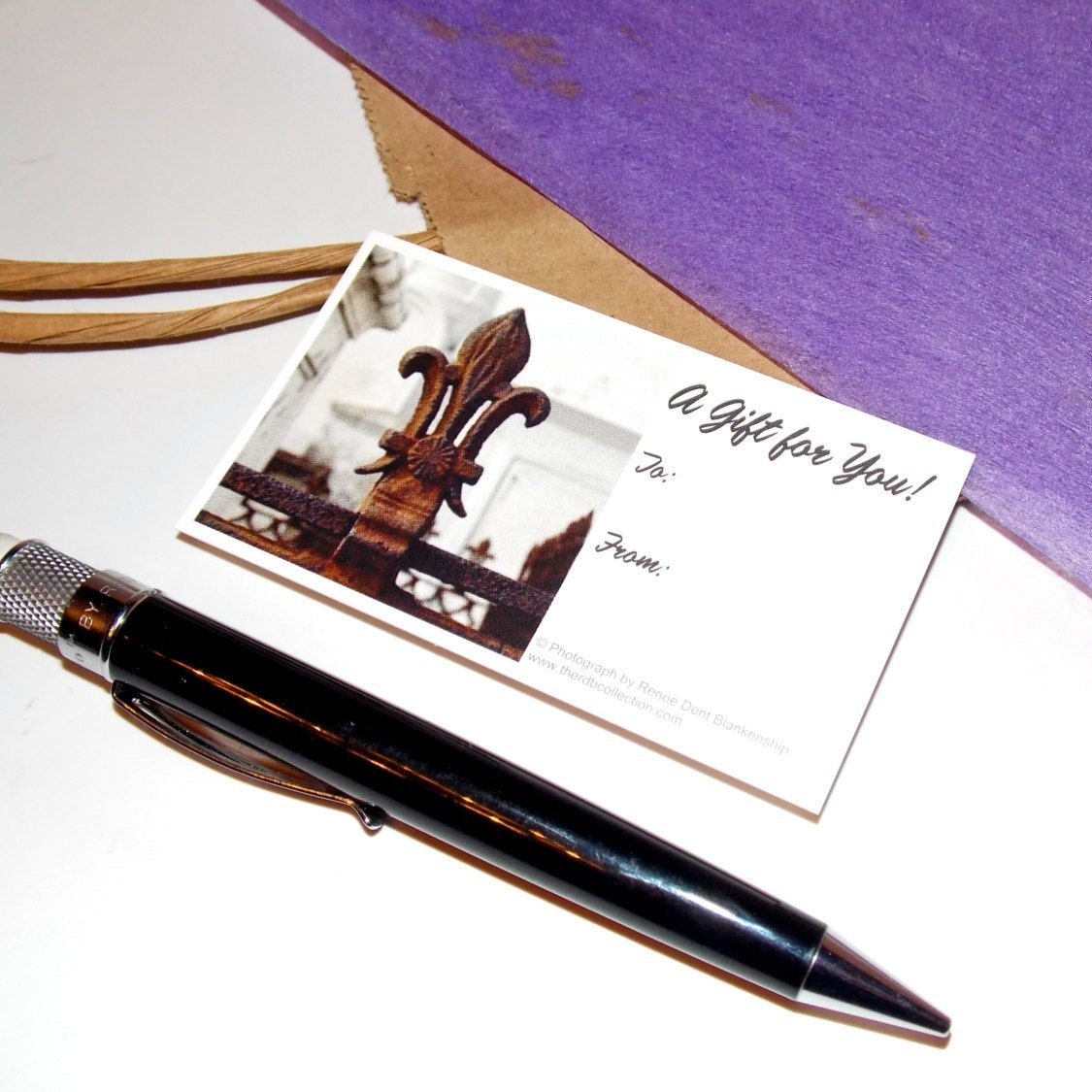 Fleur de Lis Stationery Set