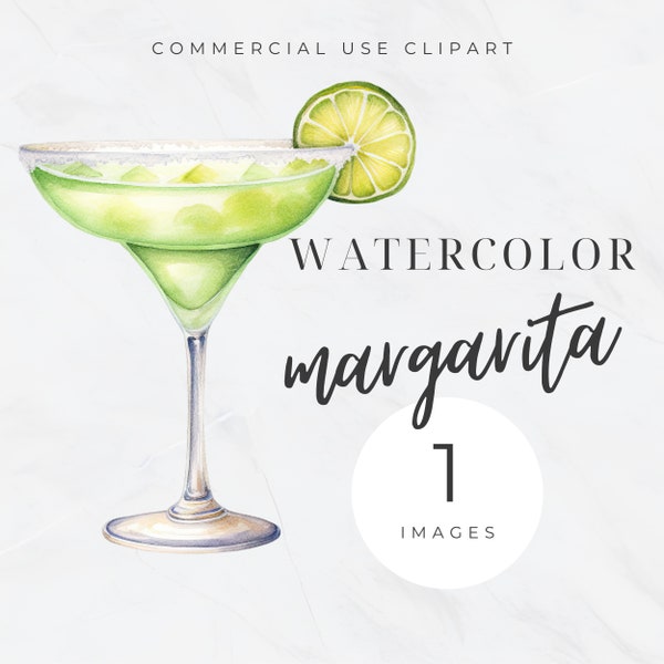 Margarita PNG Clipart, Watercolor Cocktail, Signature Drink, Wedding Sign, Bar Drinks, Cocktail Drink Bundle Clipart, Commercial Use