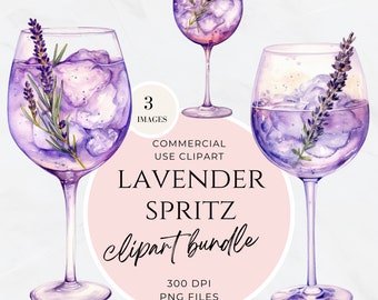 Bar Cart Clipart, Bar Menu Clip Art, Watercolor Signature Cocktail, Wedding Drinks Sign, Bar Cart, Alcohol Illustration, Lavender Spritz PNG