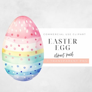 Pastel Easter Eggs Clipart, Floral Watercolor Easter Eggs Clip Art, Whimsical Easter Clipart, Transparent PNG for Commercial Use, Spring