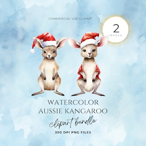 Clipart Noël australien, clipart animaux Australie, kangourou, Noël australien, Koala de Noël, Clipart Noël, PNG Transparent