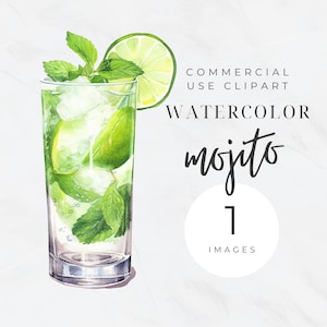 バーカートのクリップアート、バーメニューのクリップアート、水彩特製カクテル、ウェディングドリンクサイン、バーカート、アルコールイラスト、モヒートPNG
