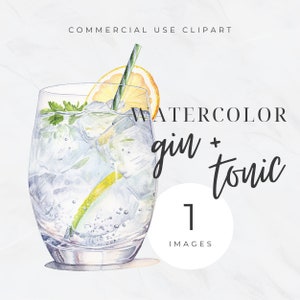 Clipart de chariot de bar, clipart menu de bar, aquarelle signature cocktail, signe de boissons de mariage, chariot de bar, illustrations d'alcools, gin tonic, PNG