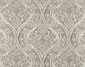 1/2 Yard Marsala Pebble -  Magnolia Home Fashions  - Gray Ivory Taupe - Home Decor fabric -  flowers floral blossoms - LAST CUT