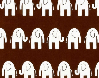 Ele Elephant - 1 Yard Brown / White Elephant - Premier Prints Ele - HOME DECOR Weight - by the yard