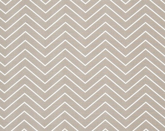 Chevron Ecru - Taupe White Zig Zag ZigZag - Home Decor  - Premier Prints   - fabric by the yard