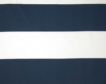 Cabana Stripe Premier Navy Blue / White - 1 YARD - Home Decor  - Premier Prints  -  Rugby Stripes