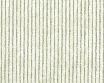 1 Yard Stripe Gray Ivory  -  Magnolia Home Fashions  - Home Decor fabric -  LAST CUT