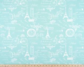 1/2 Yard of Premier Prints Paris Canal Twill  -  Home Decor Fabric -  LAST 1/2 YARD !