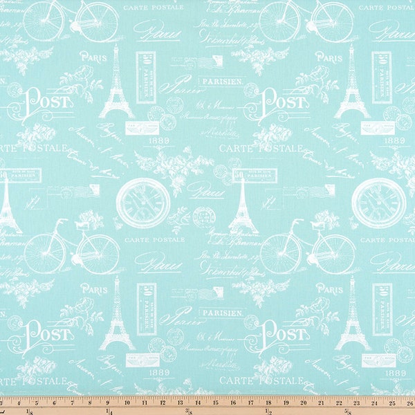 1/2 Yard of Premier Prints Paris Canal Twill  -  Home Decor Fabric -  LAST 1/2 YARD !