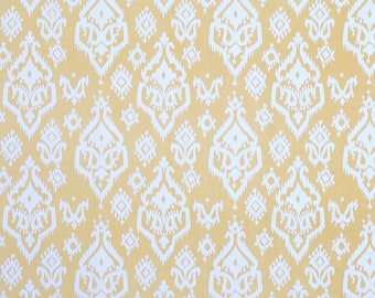 Raji - Saffron Yellow Macon - ikat - Buttery Yellow Ivory - Premier Prints -  Home Decor - fabric by the yard