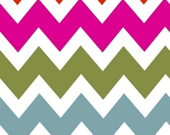 Chevron French Bull Ziggy Zig Zag Multi Color Jackie Shapiro - Windham Fabrics - 36534-X - fabric by the yard