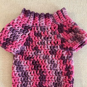 crochet kitty puppy sweater cat sweater dog clothes cat clothes pet sweater