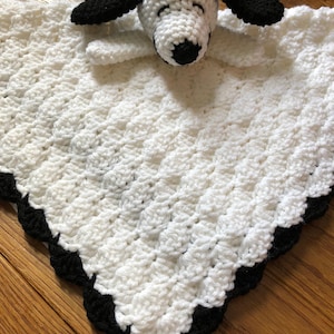 Amigurumi Crochet Lovey Pattern, PDF, Snoopy Pattern, Snoopy Lovey Pattern, Security Blanket, baby blanket Pattern Instant Downlod image 3