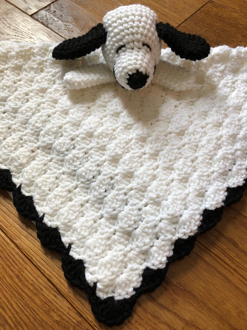 Amigurumi Crochet Lovey Pattern, PDF, Snoopy Pattern, Snoopy Lovey Pattern, Security Blanket, baby blanket Pattern Instant Downlod image 3