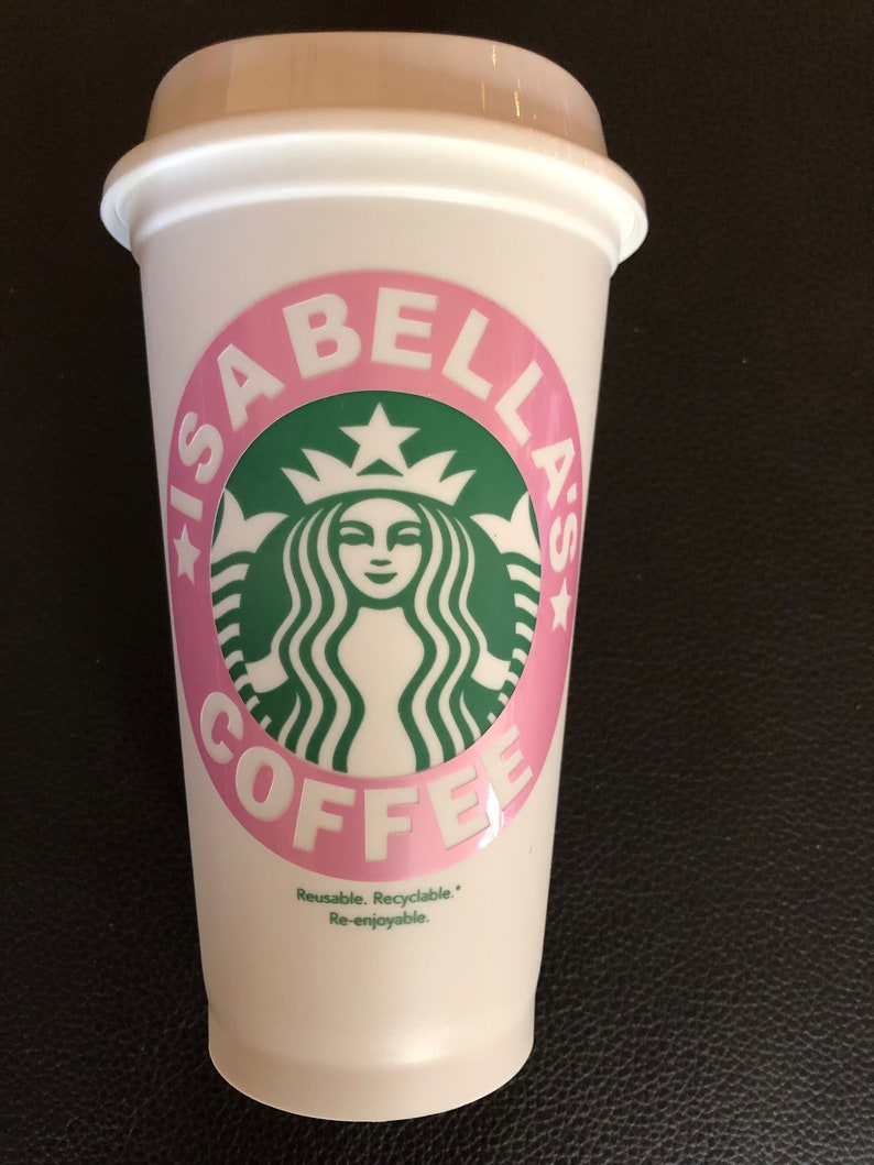 Personalized 16oz Starbucks Cup BPA FREE Personalized Mug Etsy