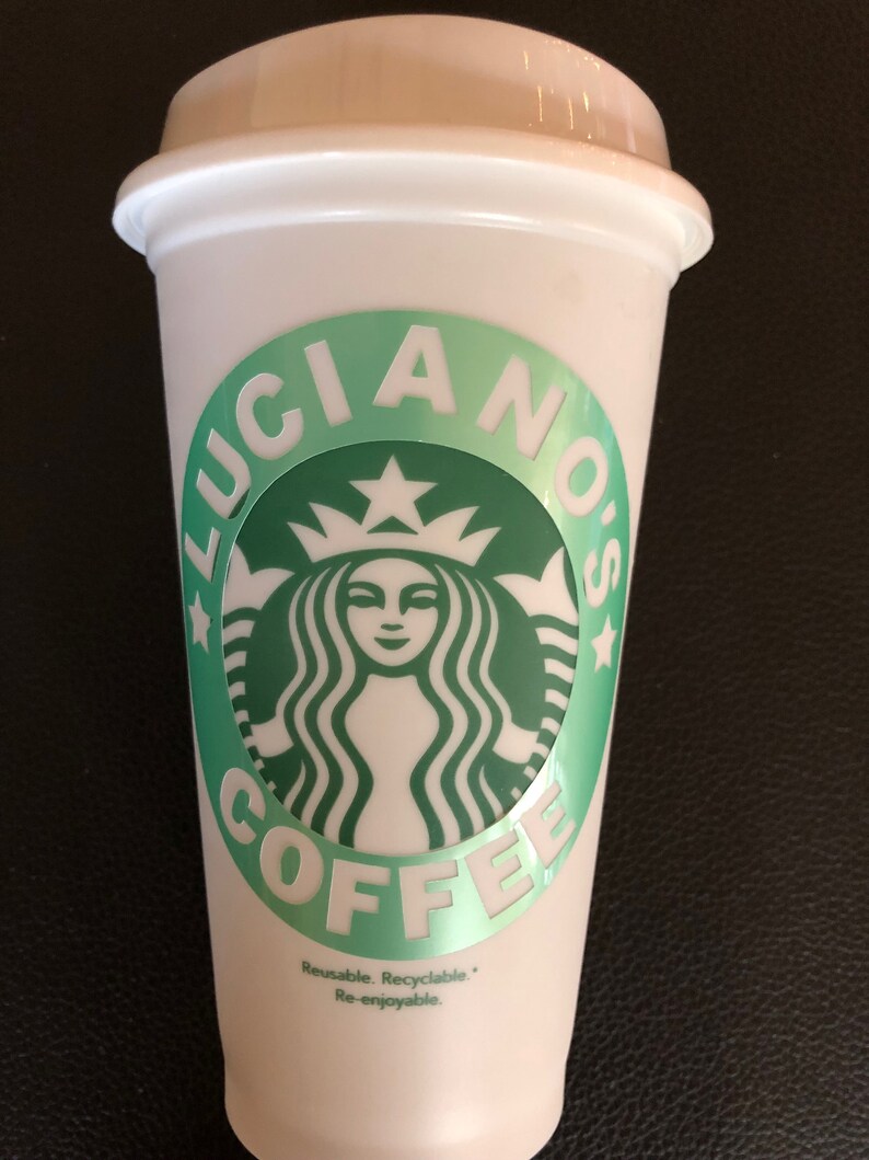Personalized 16oz Starbucks Cup BPA FREE Personalized Mug Etsy