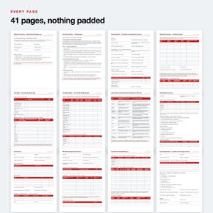 UK Vehicle Service Reminder Log, Fillable PDF Tracker (41 Pages) afbeelding 5
