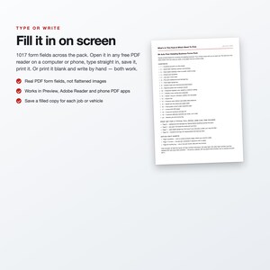 UK Car Detailing Business Forms Pack: 34-Page Fillable PDF (A4/US Letter) image 4