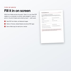 Fillable Fleet Vehicle Maintenance Log, Van & Light Commercial Record Book (59 Pages) Bild 4
