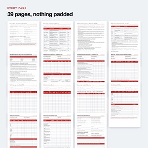 UK Driver Log Book Template, Fillable PDF, Hours, Mileage, Fuel, Expenses (37 Pages) afbeelding 5