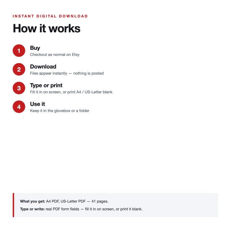 UK Used Car Dealer Sales Forms & Deal Log (41 Page Fillable PDF) Bild 9