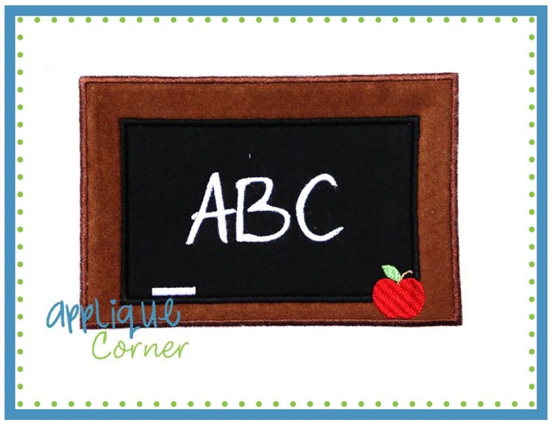 020 School Chalkboard ABC applique Outlet ☆ 4 years warranty Free Shipping design digital embroidery for