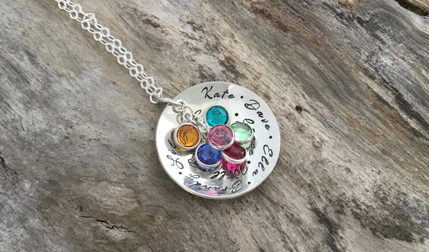 birthstone necklace christmas gift