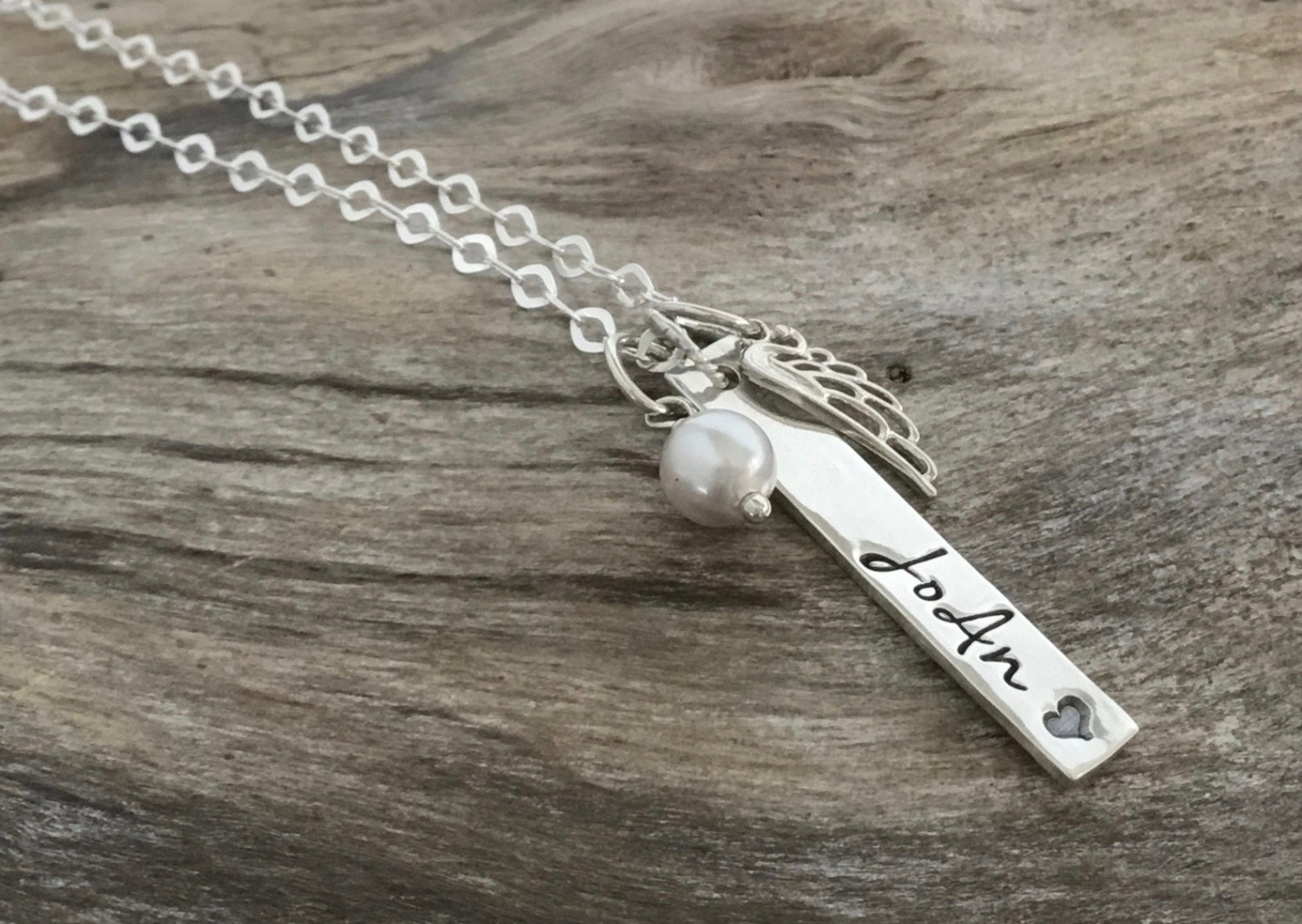Memorial Keepsake Necklace Sterling Silver Etsy