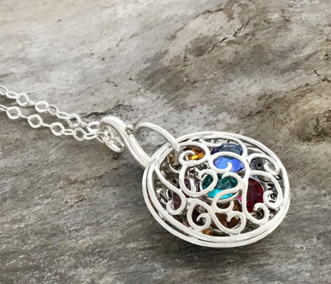 Birthstone Locket Etsy
