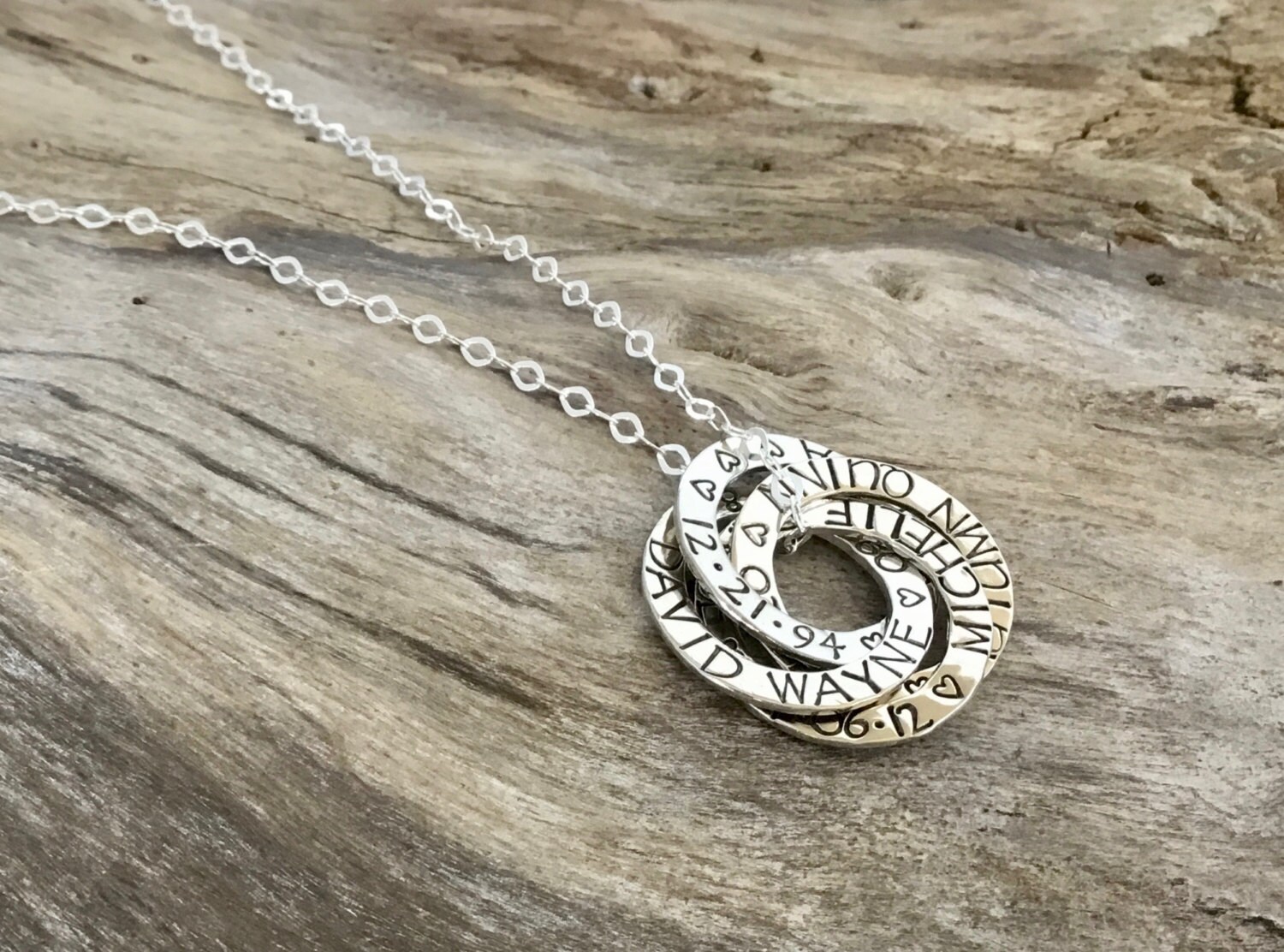 child name necklace for mother
