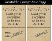 Items Similar To Primitive Shopping Quotes Garage Sale Printable