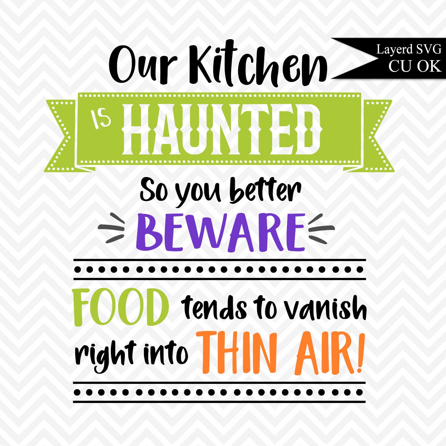 Download Funny Haunted Kitchen Halloween Cut File Digital Stencil Etsy