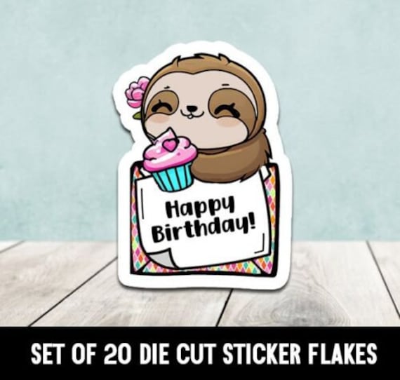 Birthday Flaky Sticker Set Birthday Flaky Sticker Set