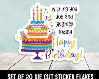 Birthday Flaky Sticker Set Birthday Flaky Sticker Set