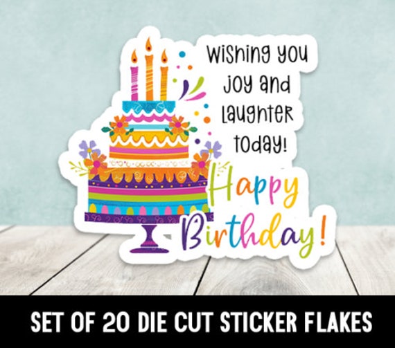 Birthday Flaky Sticker Set Birthday Flaky Sticker Set
