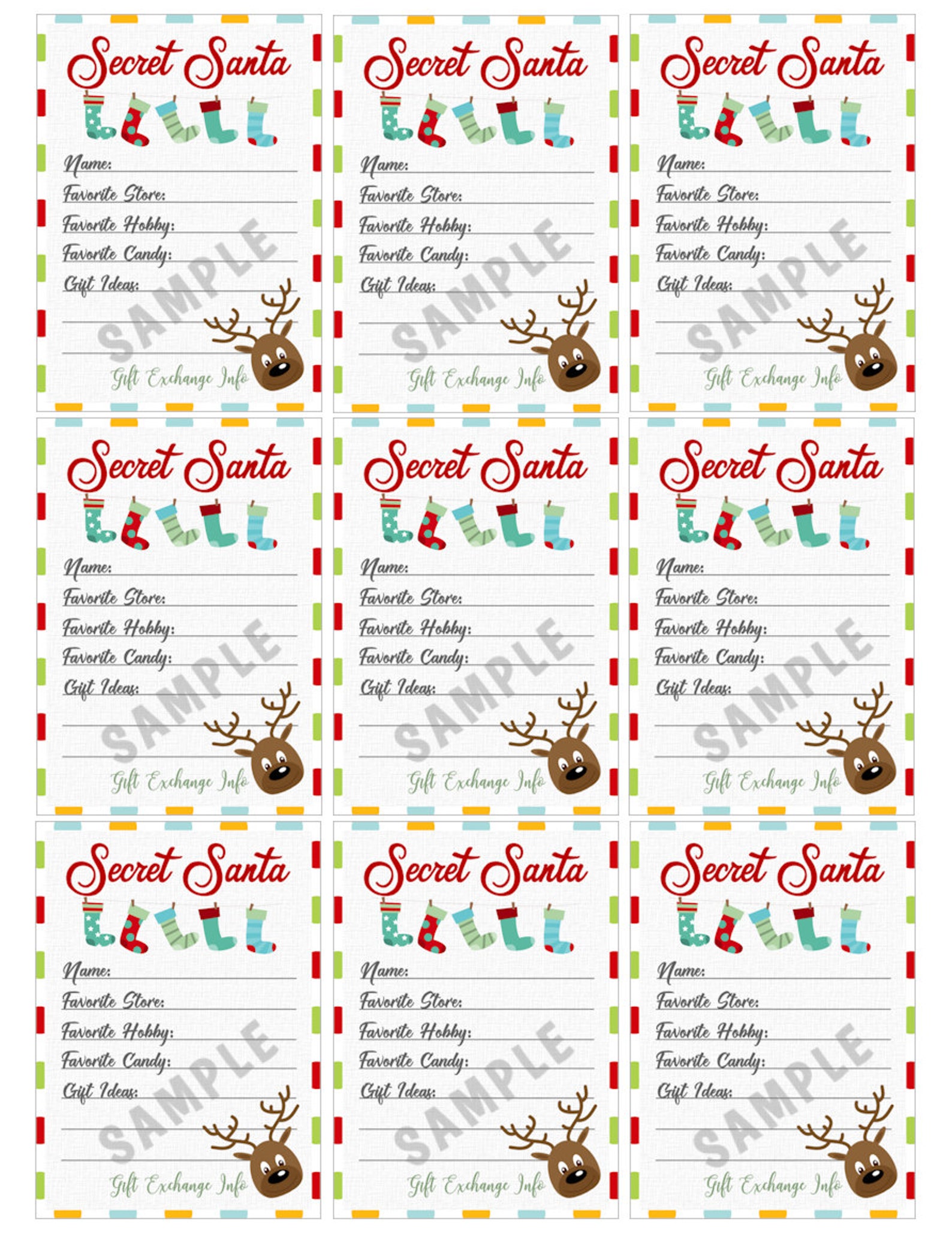 secret-santa-gift-exchange-printable-pdf-christmas-party-etsy