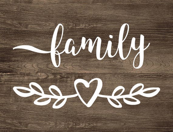 Download Family Svg Cut File Design Vinyl Word Art Decal Quote Etsy