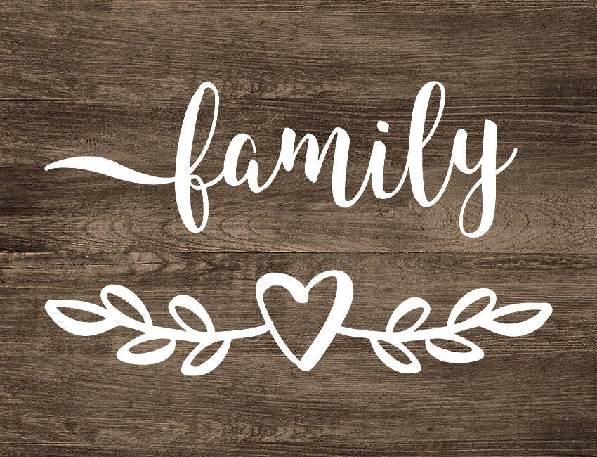 Download Family SVG Cut File Design Vinyl Word Art Decal Quote | Etsy