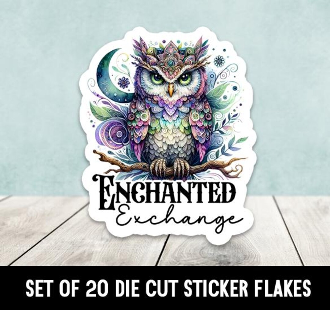 Mse Sticker Custom Enchanted Exchange Group Name Owl Two Stickers Die Cut Stickers ...