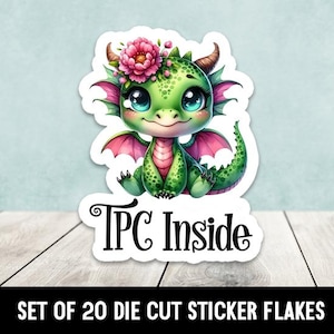 TPC Inside Dragon Traveling Postcards Die Cut Stickers - Set of 20