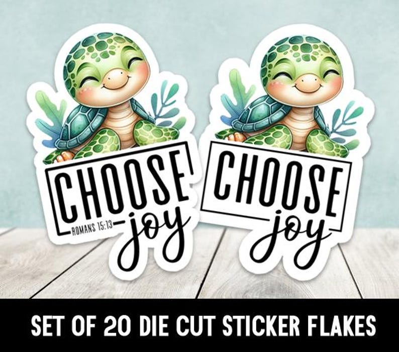Choose Joy Die Cut Stickers Happy Mail - Set of 20 - Etsy