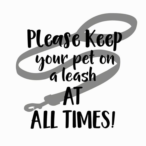 keep your dog on leash