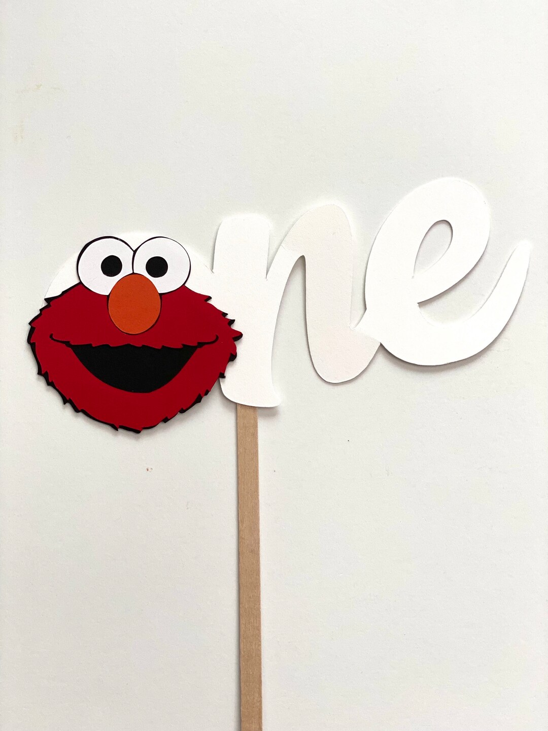 Red Cookie Monster Cake Topper First Birthday Cake Topper, One Cake ...