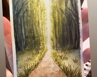 Original painting - “Woodland wander” - 4x6
