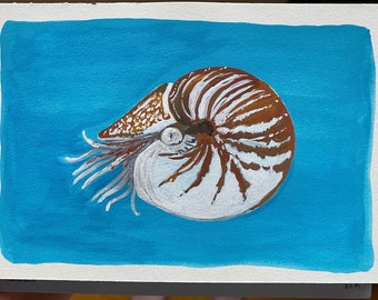 Original painting - “Nautilus” - 5x7