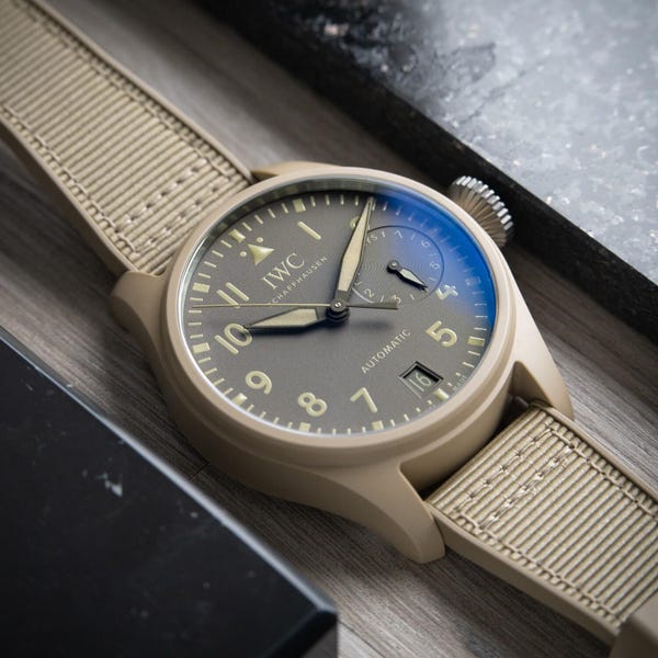 Vintage Luxury IWC Big Pilot's Mojave Desert Edition 7 Days Ceramic